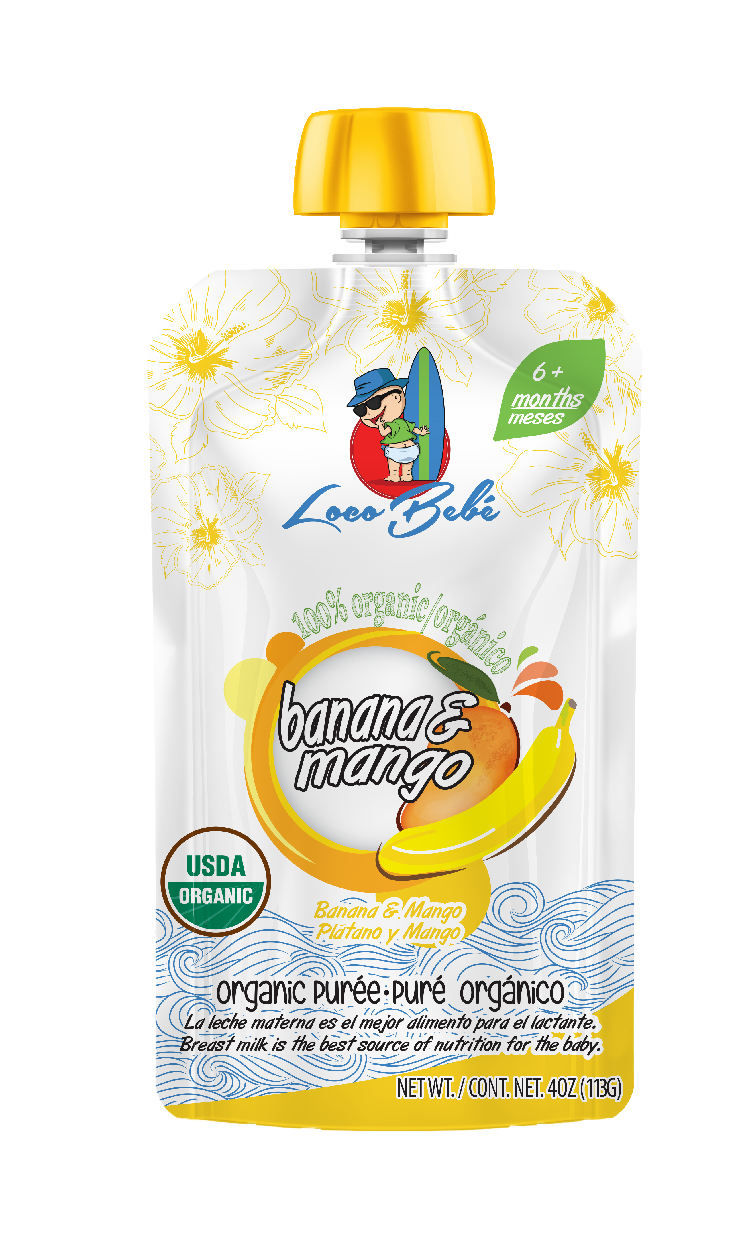 Banana Mango - Organic Baby Food Pouches